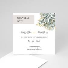 Création modèle carte invitation : Covid 19 Annoncez Le Report De Votre Mariage Avec Un Change The Date