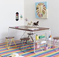 The unit comes with a dark espresso finish and two creatively designed. Price Reduced Crate And Barrel Eric Trine Kids Table Furniture Tables Chairs On Carousell