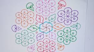 Discover pretty pongal kolammake these inspiring pongal kolam in your house this festive season. Margali Day 13 Big Flower Kolam With 21 11 Dots Rose Flower Kolam With Dots Big Muggulu Designs Youtube