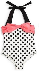 Black And White Polka Dot One Piece Swimsuit Black And White Polka Dot One Piece Swimsuit For Toddler And Girls With Peach Coral Bow Toddler Swimsuits Baby Girl Clothes Baby Girl Fashion