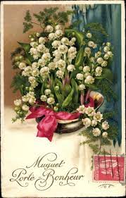 Pour les autres tubes ils viennent du web. Ansichtskarte Postkarte Muguet Porte Bonheur Akpool De