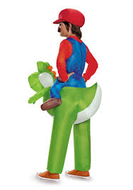 Mario riding yoshi coloring page from yoshi category. Mario Riding Yoshi Costume For Boys