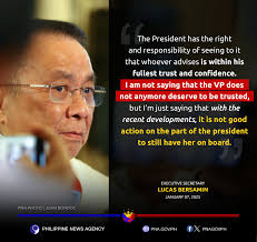 Executive Secretary Lucas Bersamin says