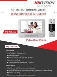 The lock on a bedroom door is designed for privacy and not for security or keeping intruders out. White Hikvision Video Door Phone For Office Lock Id 22672886433