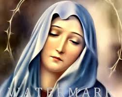 Aangepaste DIGITALE DOWNLOAD Digitaal Olieverfschilderij van de Heilige  Maagd Maria