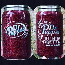Glittered Dr Pepper Can Tumbler Custom Tumbler Cups Tumbler Cups Diy Diy Cups