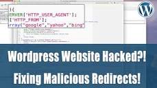 Hacked: Wordpress website redirects to spammy site? How to fix ...
