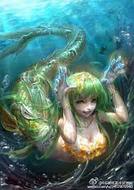 by unknown artist イラスト 人魚 藝術