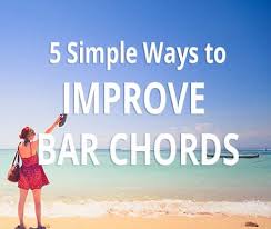 Start by replacing an open chord for a barre, then gradually add more barres to the song. How To Get Better At Bar Chords Without Doing Boring Exercises