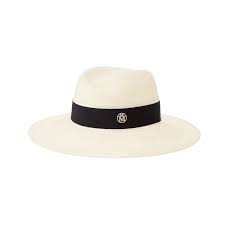 Meghan Wore This Stylish Maison Michel Virginie Fedora Hat While Attending The Women S Wimbledon Final On July 14th 201 Straw Fedora Hat Fedora Maison Michel