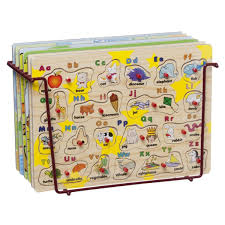 6 In 1 Wooden Puzzle Set Kmart Wooden Puzzles Wooden Baby Toys Puzzle Set