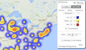 Heat Map In Spotfire On Geographic Map Stack Overflow