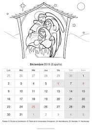 Calendario Diciembre 2019 Para Imprimir Espana