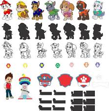 Falls du ein mensch bist und dieses feld. Paw Patrol For Silhouette Studio Paw Patrol Charaktere Paw Patrol Spielzeug Hund Basteln