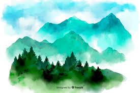 Landscape silhouette silhouette painting watercolor landscape teaching art your paintings impressionism mists fantasy art art drawings. Watercolor Landscape Images Free Vectors Stock Photos Psd