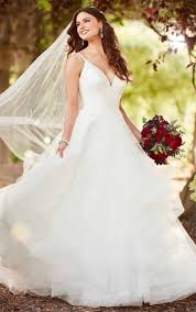 Modern Ballgown With Tiered Skirt Wedding Dress Styles Guide Sorella Vita Bridesmaid Dresses Boho Wedding Dress