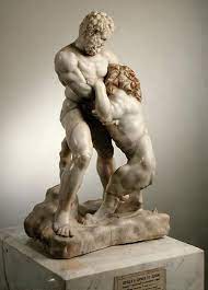He is the son of zeus and a mortal named. Heracles Fighting The Lion Roman Als Kunstdruck Oder Handgemaltes Gemalde