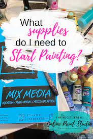 What Supplies Do I Need To Start Painting Acrylic Painting For Beginners Online Painting How To Start Painting