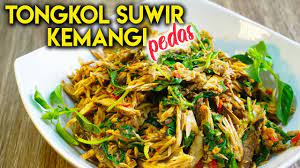 Resep tongkol suwir pedas kemangi bahan bahan500 gram tongkol pindang2 batang serai2 lembar daun jeruksecukupnya cabai merah keritingsecukupnya cabai hijau b. Cara Mudah Membuat Tongkol Suwir Kemangi Pedas Youtube