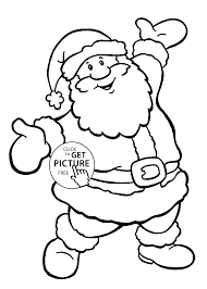 Dogs, cats, christmas trees, candy canes, a snowman and reindeer are just a few of the many coloring sheets and pictures in this section. Happy Santa Coloring Pages For Kids Printable Free Coloing Coloring Home