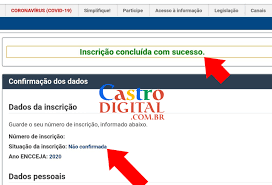 Também pode encontrar cronograma, material de estudo, baixar apostilas, provas anteriores. Inscricao Nao Confirmada Do Encceja 2020 Como Resolver Esse Problema Castro Digital