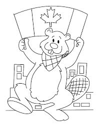 Search through more than 50000 coloring pages. A National Beaver With Canada Flag On Canada Day Coloring Pages Bulk Color Flag Coloring Pages Coloring Pages Online Coloring Pages