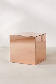 Mirrored Cube Copper Mirror Cube Furniture Cool Coffee Tables