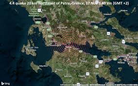 Magnitude 4 4 Earthquake Strikes Near Patra Greece Volcanodiscovery