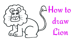 How To Draw A Lion For Kids Lion Drawing Lesson Step By Step Youtube