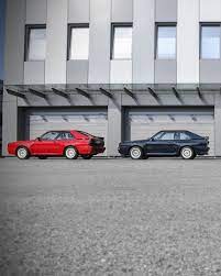 Second Half Of Our Quattrotett Audi Tradition 1983 5cylinder 306hp Tornadored Copenhagenblue Icon Sportquattro Turbo Quattro