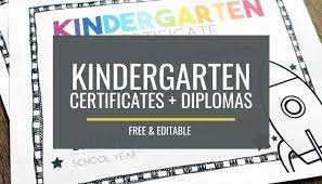 Free printable preschool diploma preschool graduation. Free Editable Kindergarten Certificates And Graduation Diplomas Kindergartenworks