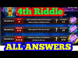 All the 8 ball pool reward links are 100% trusted and secure. 4th Riddle With All Answers Invisible Cue 4th Week 8 Ball Pool Youtube