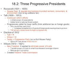 Progressive Era Presidents Chart Www Bedowntowndaytona Com
