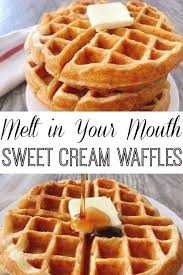 Sweet Cream Waffles The Mommy Mouse Clubhouse Recipe In 2020 Waffles Recipe Homemade Best Waffle Recipe Homemade Waffles