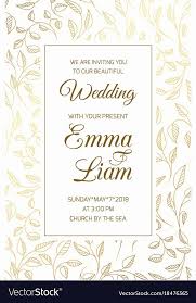 Wedding Invitation Card Template Elegant Wedding Invitation Card Template S In 2020 Wedding Invitation Cards Wedding Invitation Vector Wedding Invitation Card Template