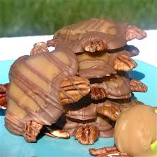 Cover each marshmallow in caramel and let harden on the parchment. Homemade Caramel Turtles Easybaked