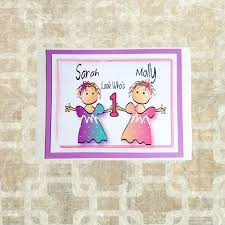 Beautiful Twin Birthday Birthday Wishes For Twins Girls Personalized Birthday Card For Twin Girls 1st 2nd 3rd Etsy Birthday Cards For Twins Happy Birthday Greeting Card Personalized Birthday Cards