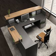 Amazing work from home office table at pepperfry Zira Reception Office Furniture Heaven
