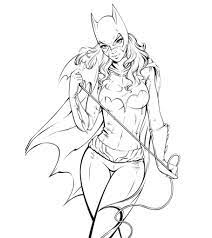 The figures all represent a female counterpart to batman. Bat Girl Coloring Pages Coloring Home