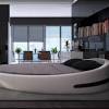 Un letto classico, con testiera curva e dettagli color ottone che ammorbidiscono il rigore della completalo con la biancheria da letto che preferisci e otterrai un elemento d'arredo che non passa. 1