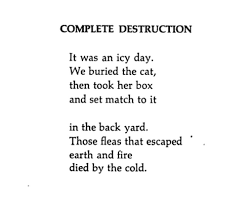 Complete Destruction Poem By William Carlos Williams William Carlos Williams Short Poems Words