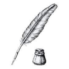 Download Premium Vector Of Hand Drawn Quill Pen With An Inkwell Vector Quill Pen Tattoo Quill Pen How To Draw Hands