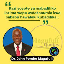 Announcing his death in a live television in tanzania, president magufuli was a popular figure. Magufuli Quotes Magufuliquotes Twitter