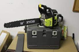 Maybe you would like to learn more about one of these? Ryobi 18 In 38cc 2 Cycle Gas Chainsaw With Heavy Duty Case In Good Condition Kx Real Deals Inver Grove Tools Housewares And More K Bid