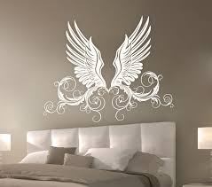 Wandtattoo Engel Flugel Ranke W972 Wand Deko Schlafzimmer Wandaufkleber In Wandtattoos Wandbilder Ebay Wall Decals For Bedroom Wall Decals Wall Sticker