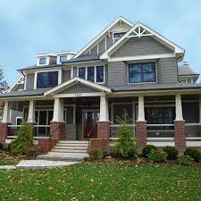 Gray is a beautiful, stunning color when combined with red brick. Pin On Home Sweet Home
