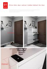 Sold and shipped by spreetail. Nordic Furniture Ultra Thin Hanging Shoe Shelf Storage Cabinet 4 Tier Shoe Rack Buy Shoe Racks 4 Tier 4 Shelf Shoe Rack Hanging Shoe Rack Product On Alibaba Com