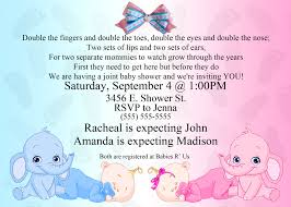 Make planning your baby shower easy and enjoyable with a beautifully designed invitation in canva. Dual Elephant Baby Shower Invitation Kustom Kreations