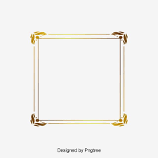 Simple Gold French Pattern Border Png Picture Png Free Download Png And Psd French Pattern Easy Frame French Clipart