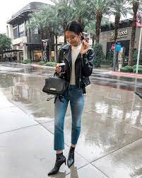 3 875 Likes 157 Comments Nicole Carlson Nicolecarlsonxo On Instagram Scottsdale Phoenix Peeps W Faux Leather Biker Jacket Autumn Fashion Fashion